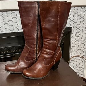 b.o.c. Rich Brown Heeled Boots